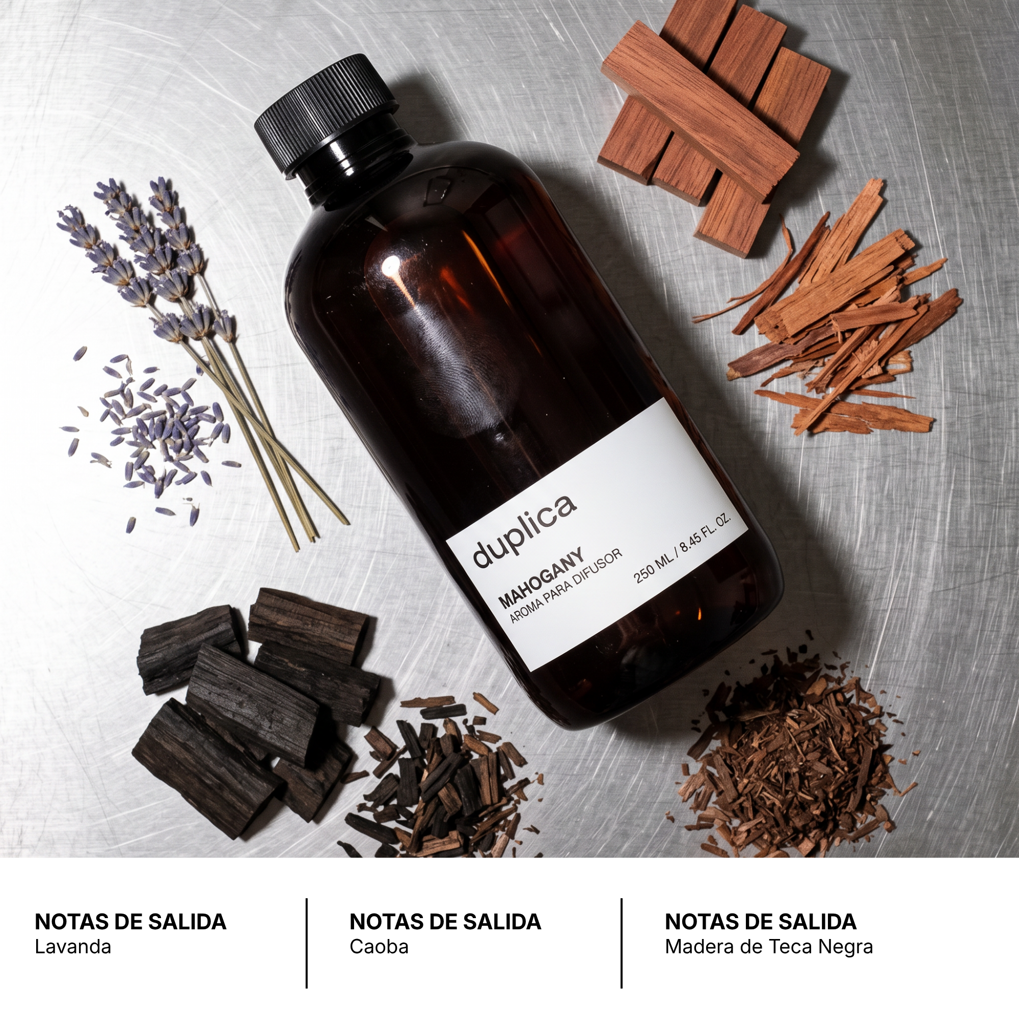 MAHOGANY — Inspirado en Mahogany Teakwood® — Aroma para Difusor 250 ml