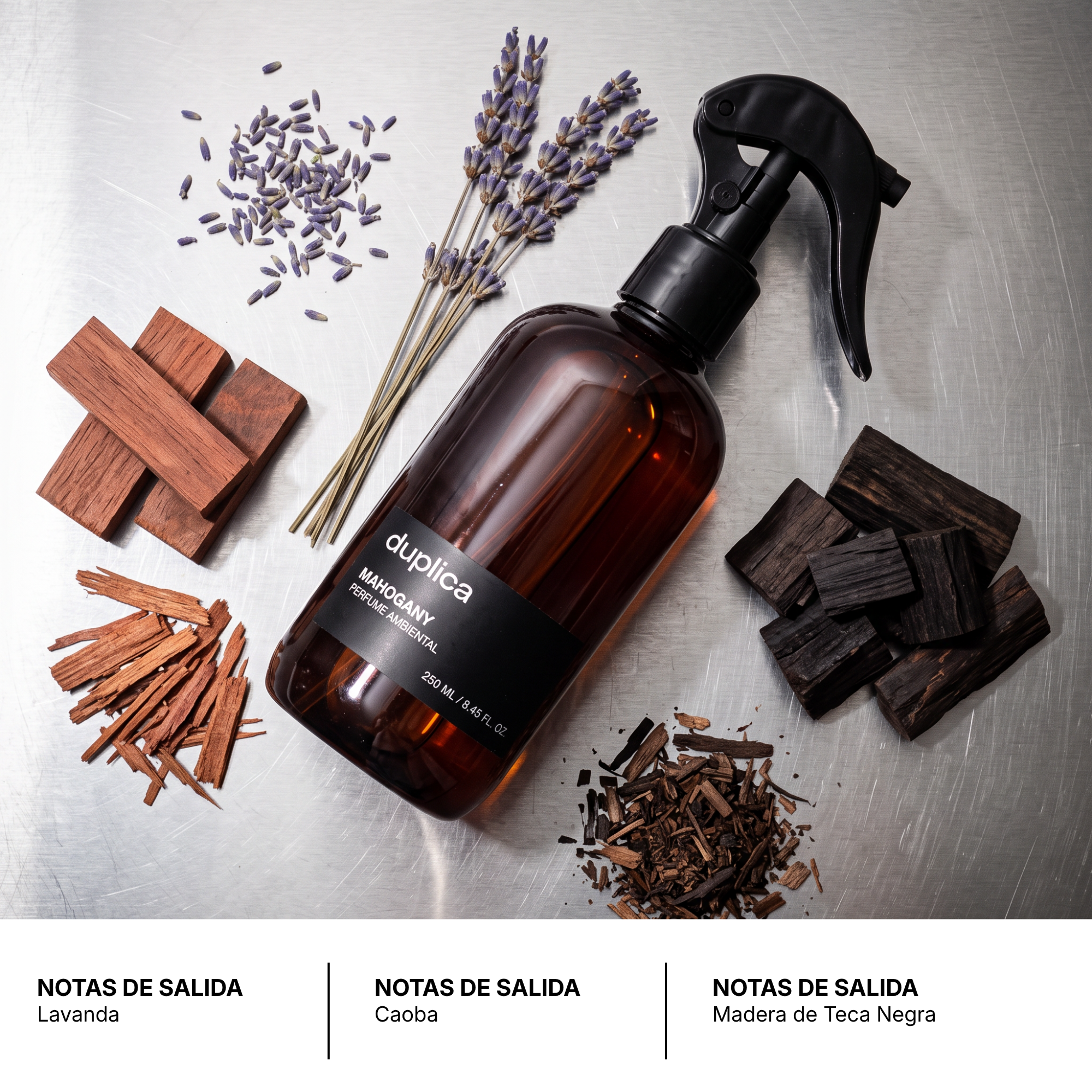 MAHOGANY — Inspirado en Mahogany Teakwood® — Perfume Ambiental 250 ml